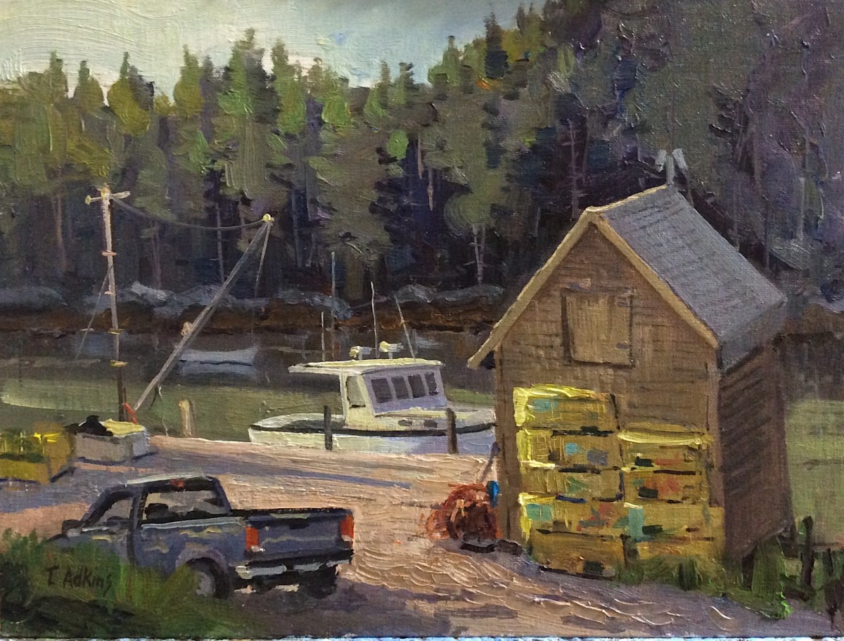 Back Cove New Harbor by Thomas Adkins 