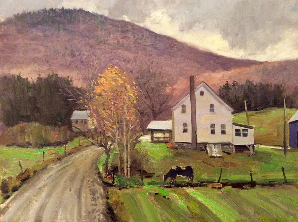 Looking Up Irish Settlement Road, Cambridge VT by Thomas Adkins 