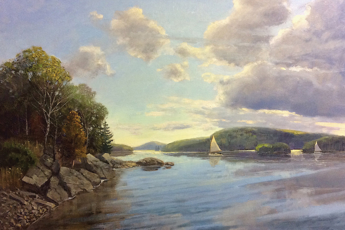 Sailing Candlewood by Thomas Adkins 