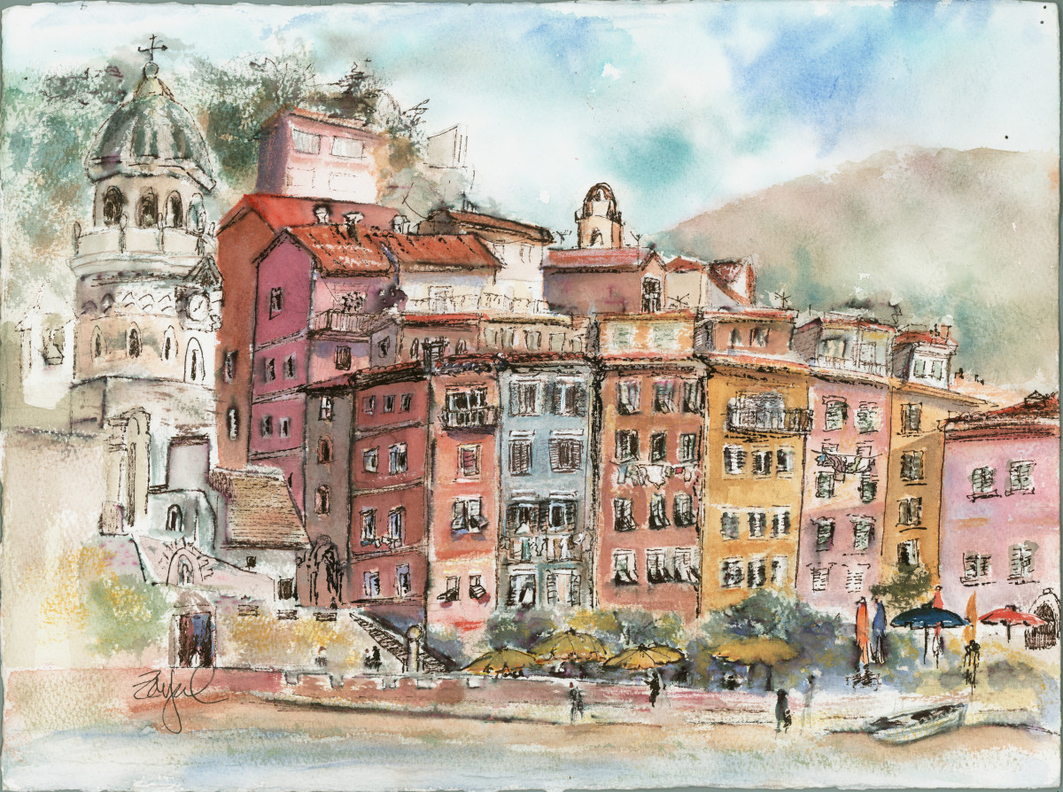 View of Vernazza by Rebecca Zdybel 