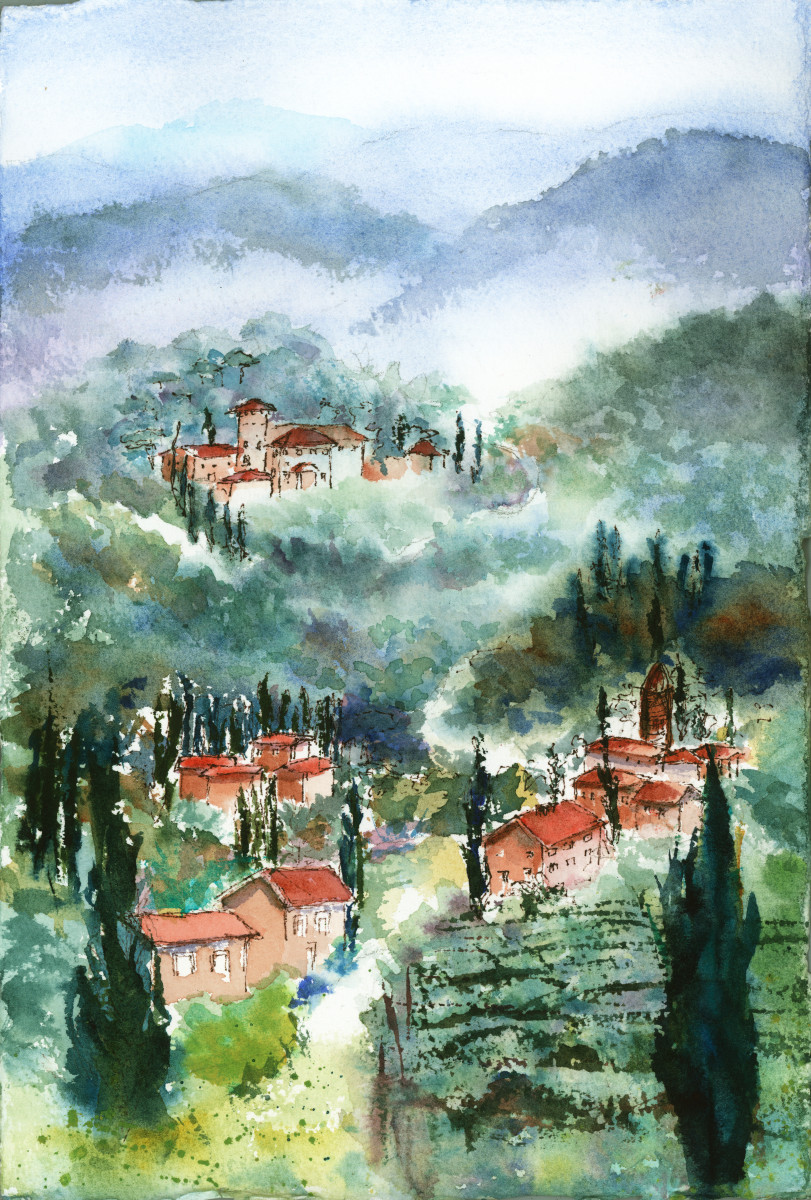 Tuscan Plein Air ~ 3 by Rebecca Zdybel, Image 1.
