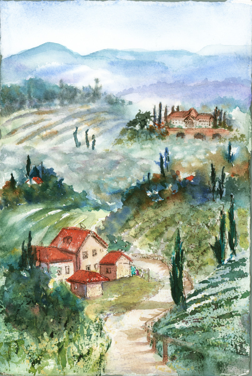 Tuscan Plein Aire ~ 4 by Rebecca Zdybel 