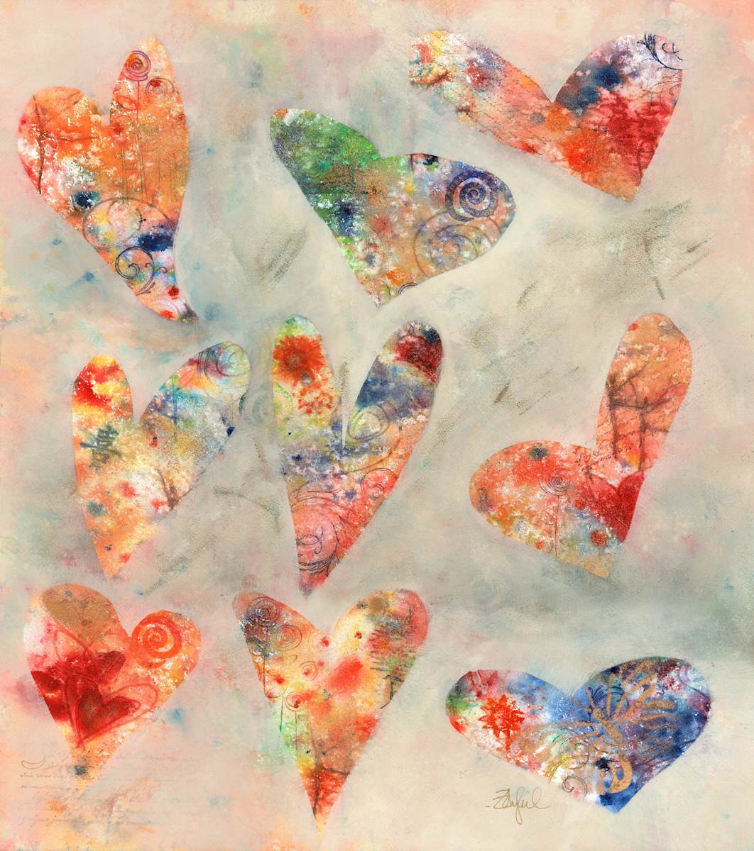 Abstract Hearts by Rebecca Zdybel, Image 1.