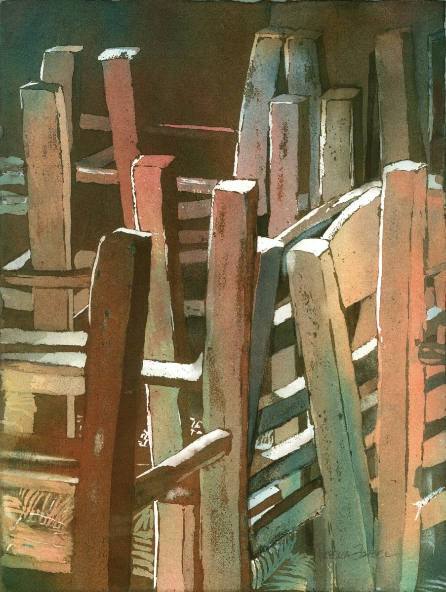 Stacked  Again- Framed by Rebecca Zdybel, Image 1.