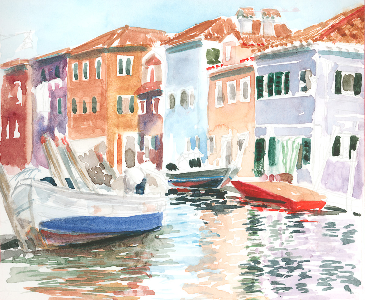Burano Boats by Rebecca Zdybel, Image 1.