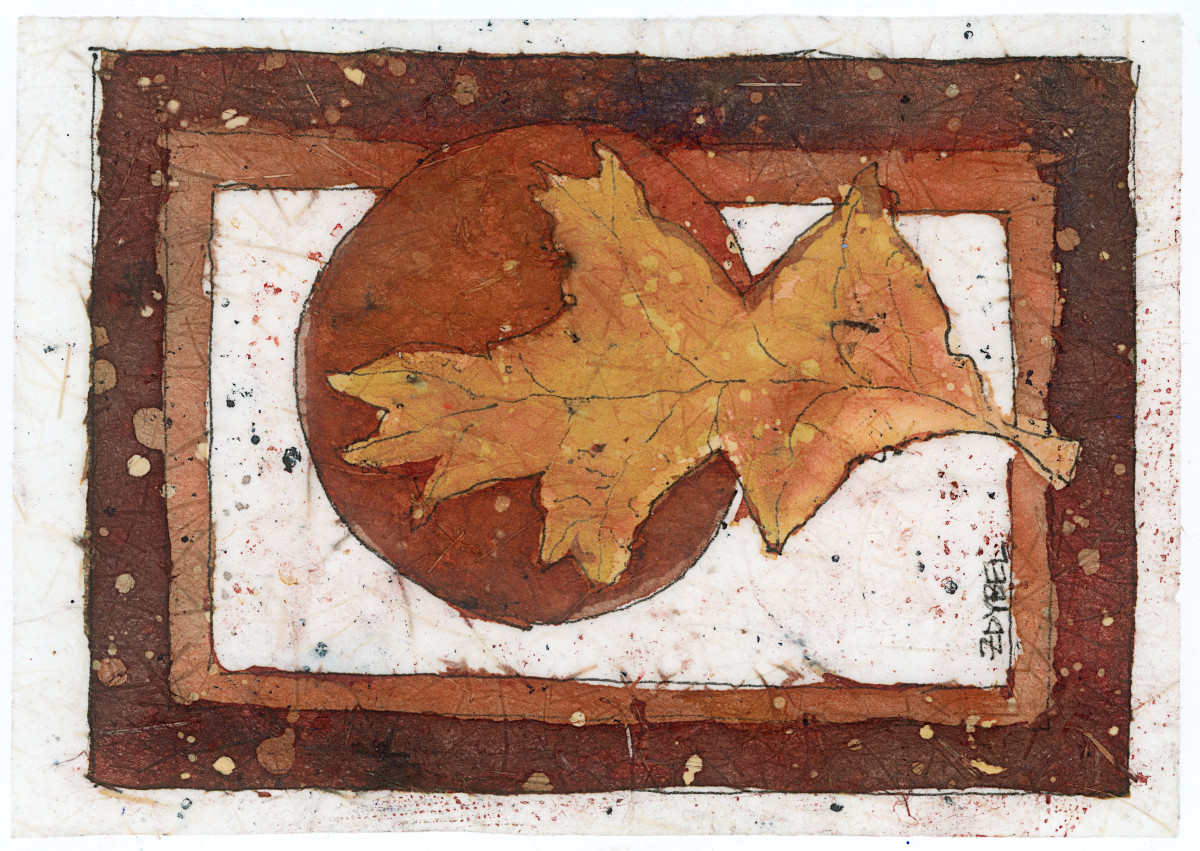 Batik Leaf #2 by Rebecca Zdybel, Image 1.