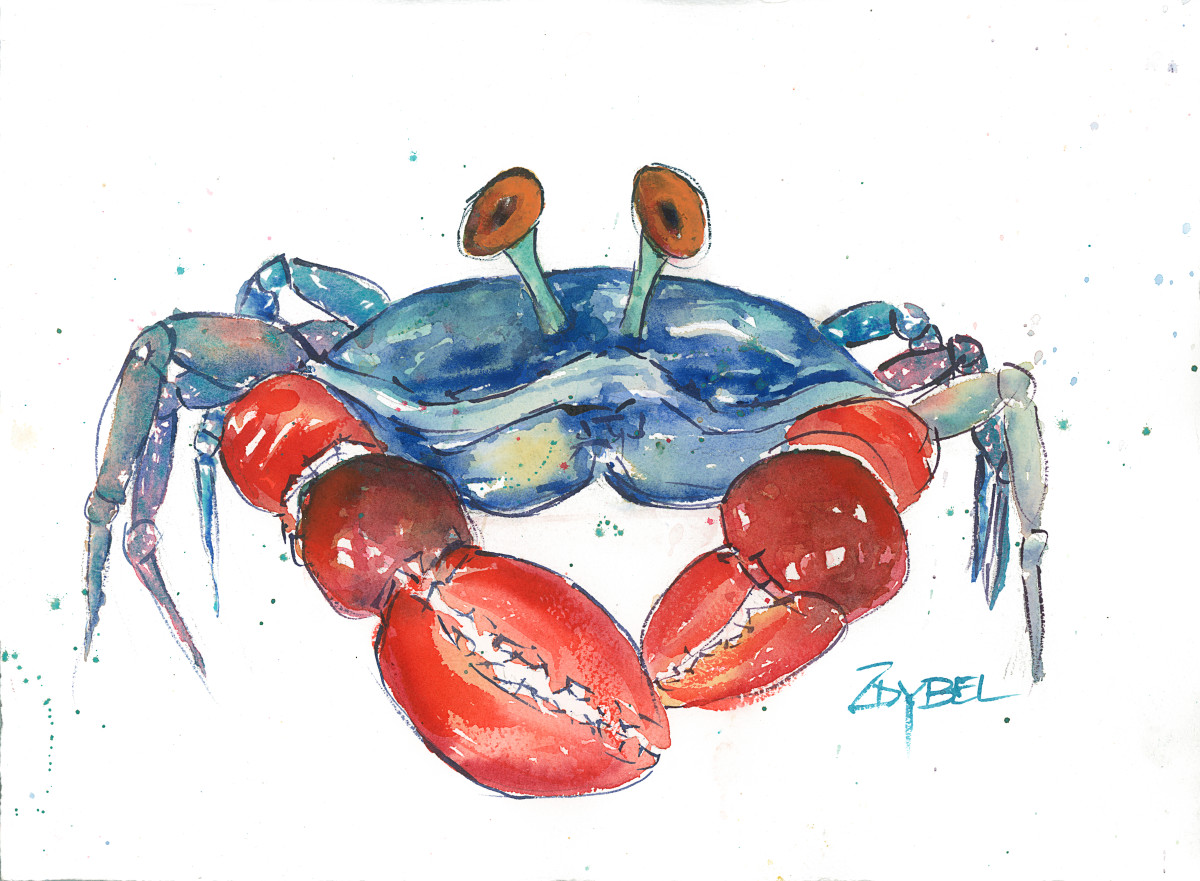 Blue Crab Blues #1 by Rebecca Zdybel 