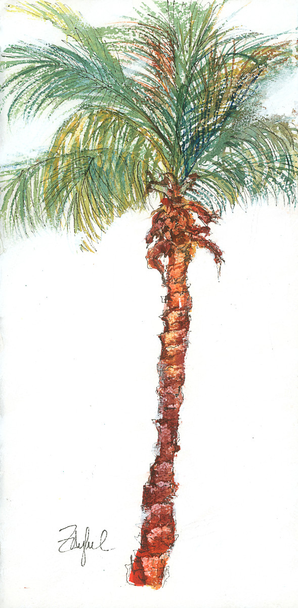 Palm Study #1 by Rebecca Zdybel 