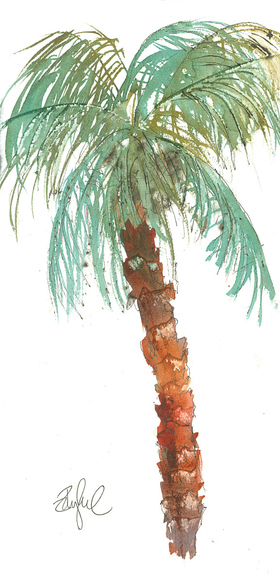 Palm Study #2 by Rebecca Zdybel, Image 1.