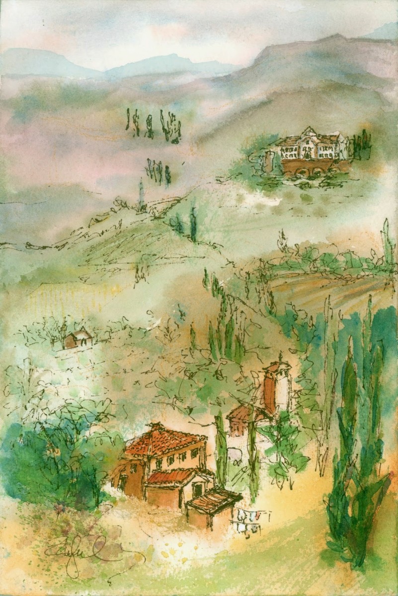 The View from Castellina 2 by Rebecca Zdybel, Image 1.