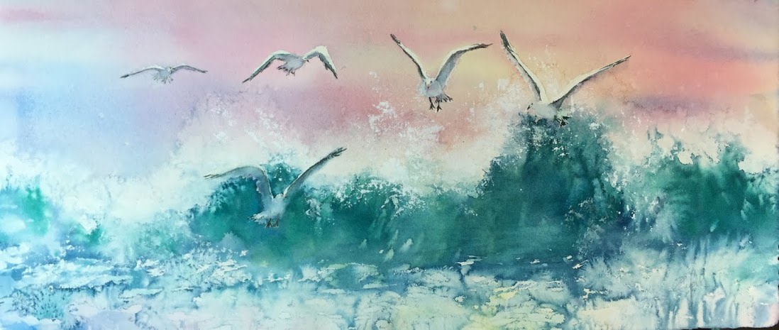 Wings and Waves 6 by Rebecca Zdybel 