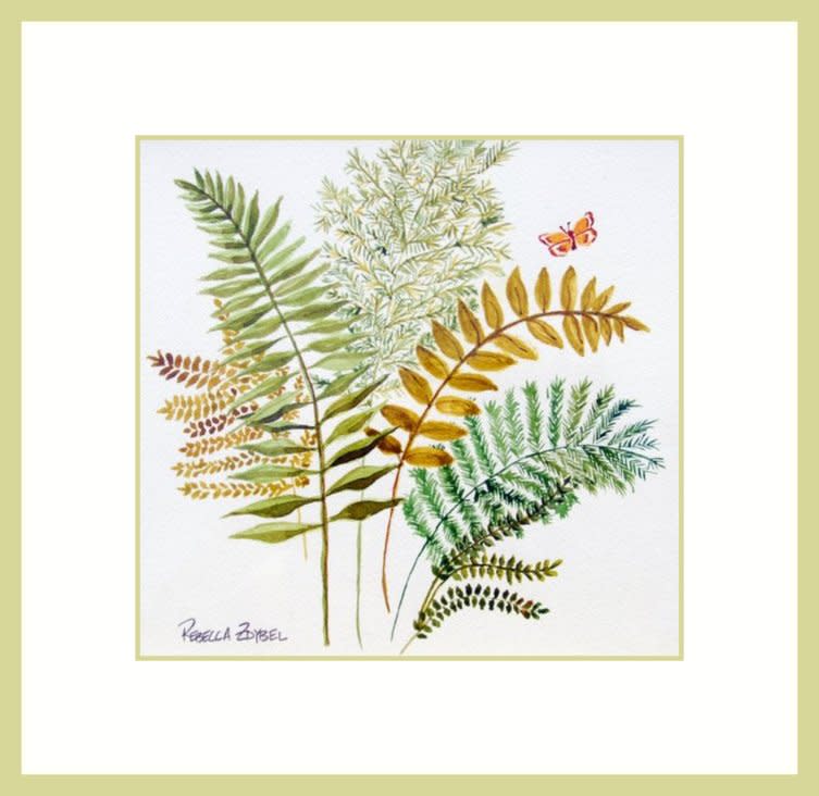 Ferns and Butterflies 1 by Rebecca Zdybel, Image 1.