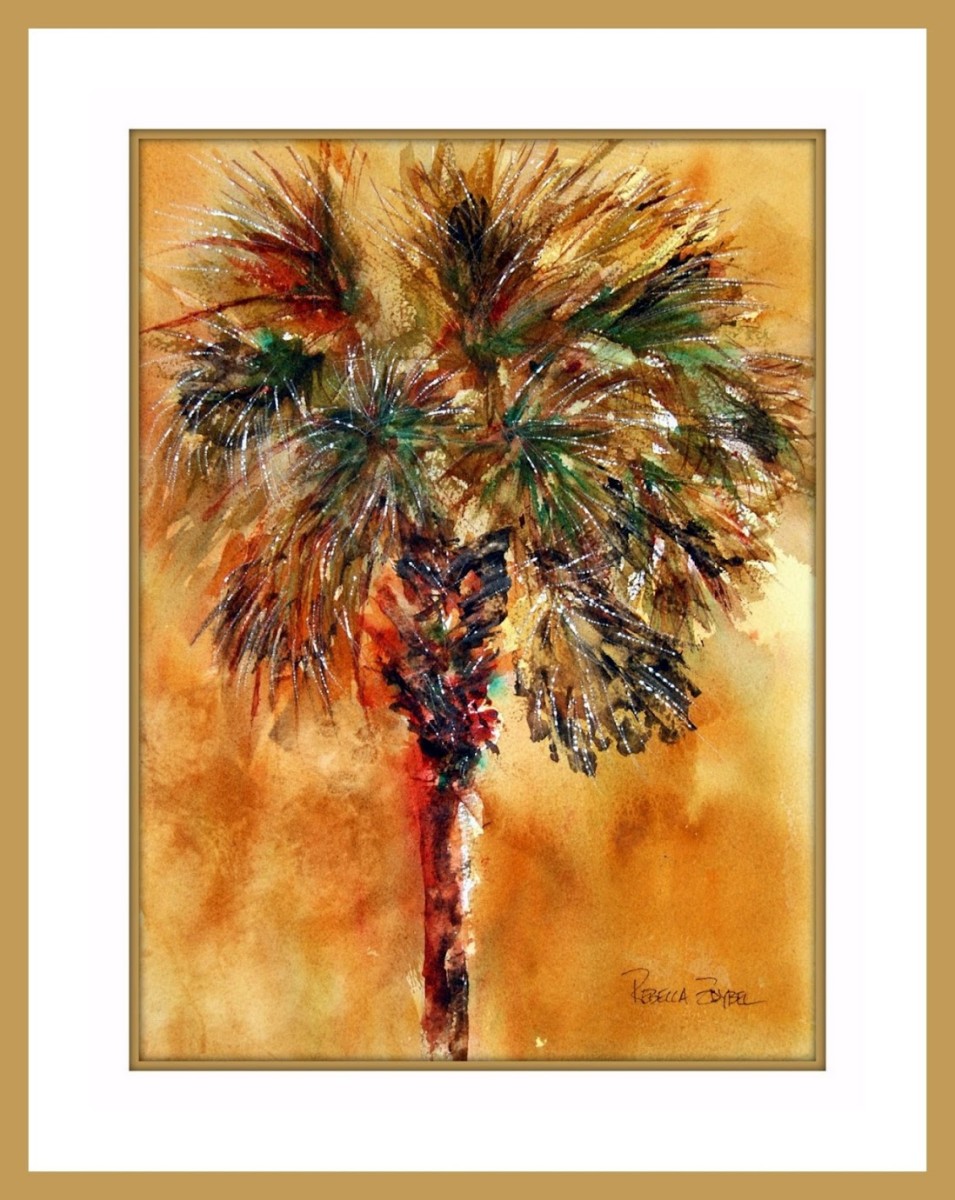 Manasota Key Palm 1 by Rebecca Zdybel 