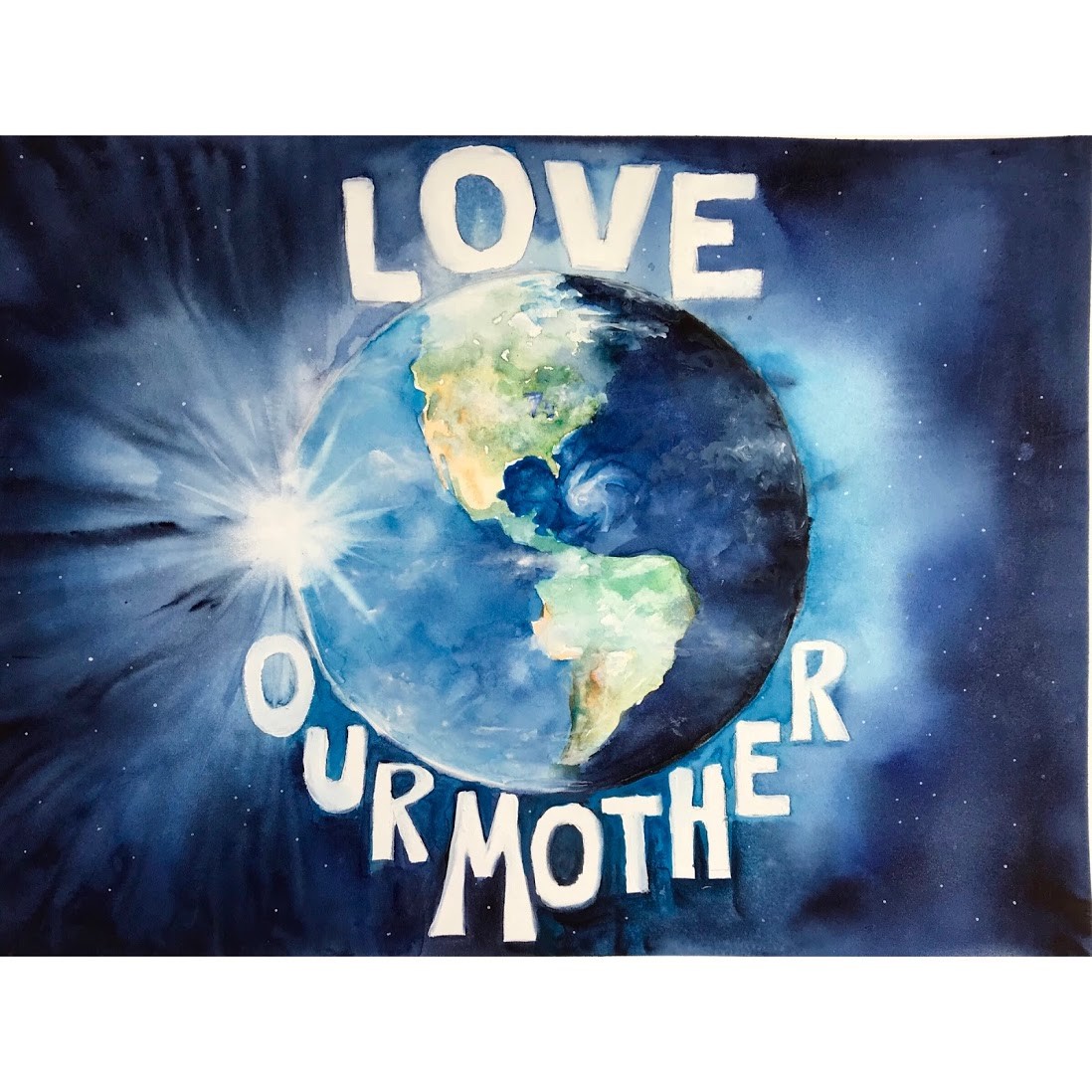 Earth Day Emblem by Rebecca Zdybel 