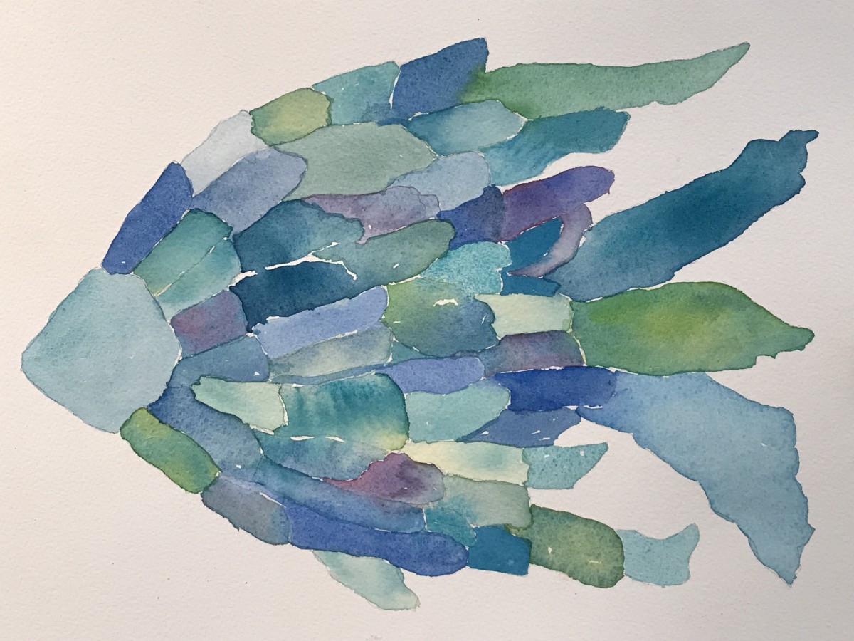 One Fish Blue Fish by Rebecca Zdybel, Image 1.