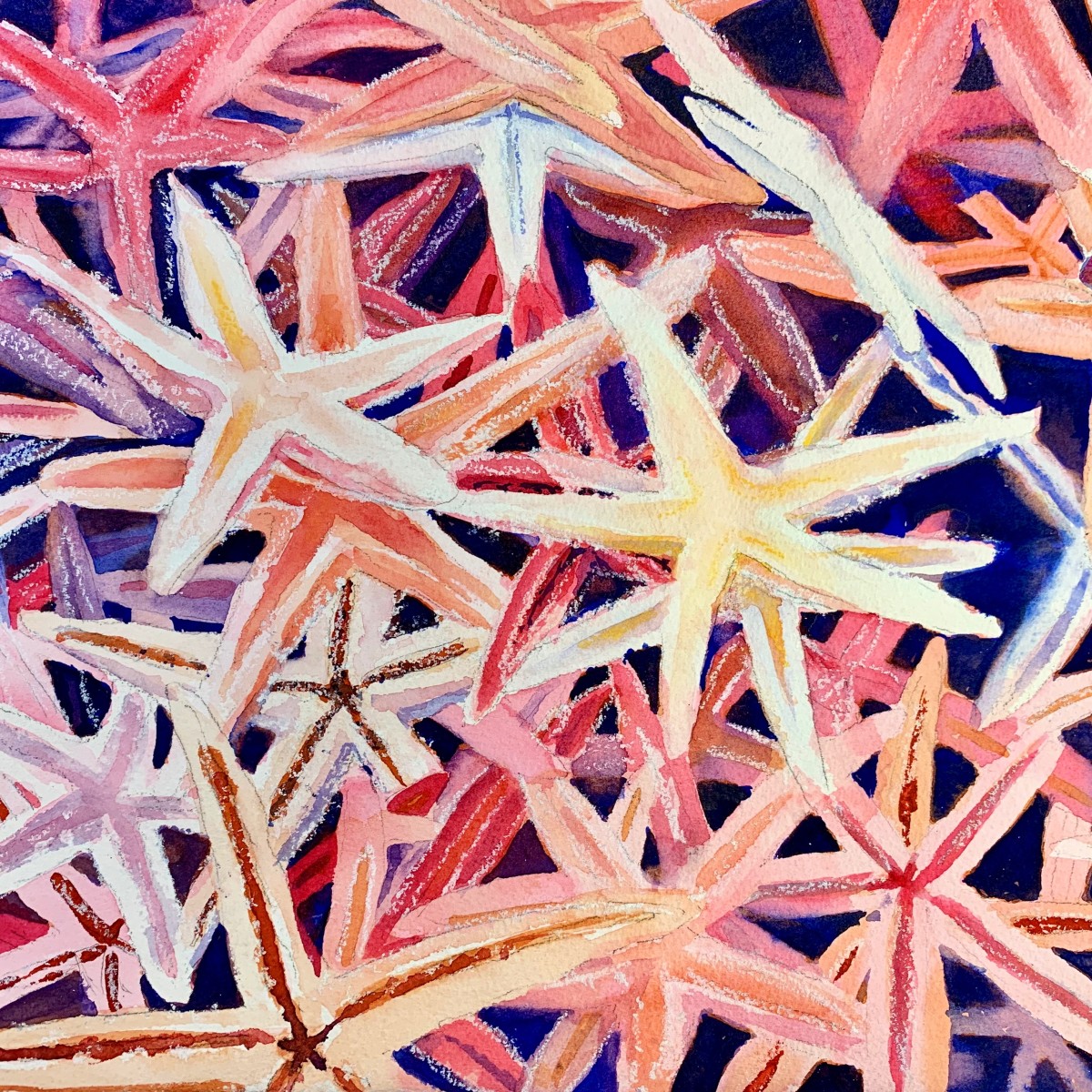 Stack of Starfish by Rebecca Zdybel 