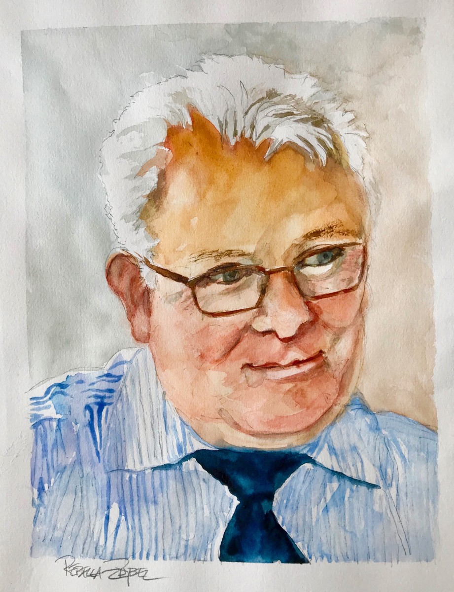 Portrait of Philip by Rebecca Zdybel 
