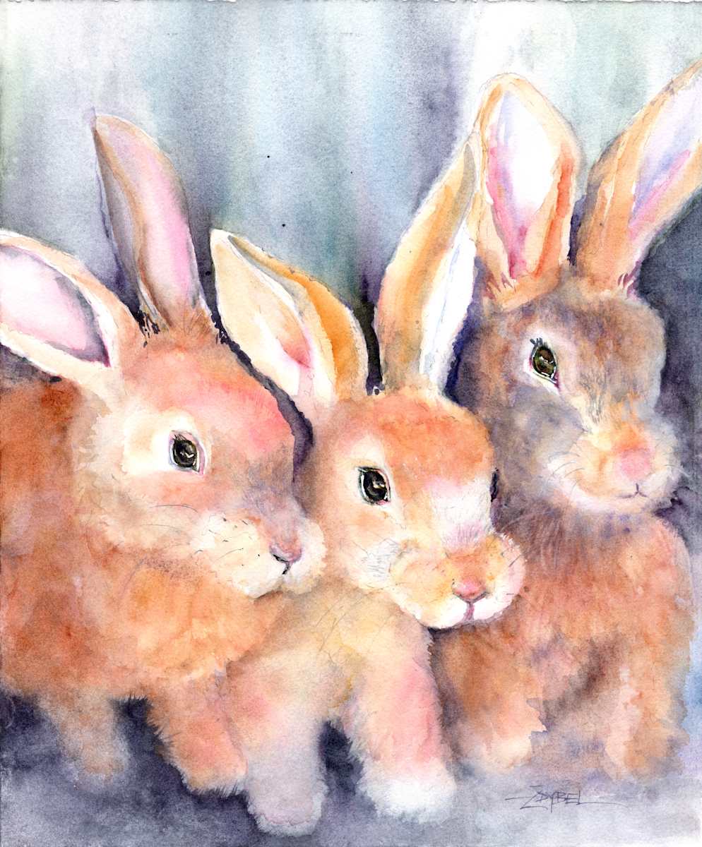 3 Little Bunnies by Rebecca Zdybel 