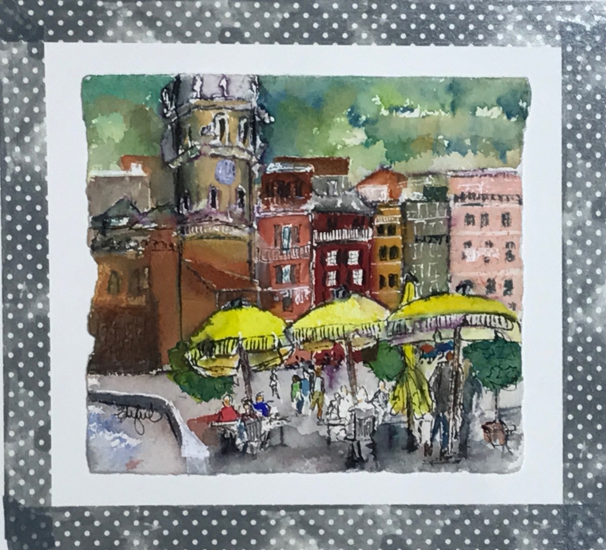 Vernazza Umbrellas by Rebecca Zdybel, Image 1.