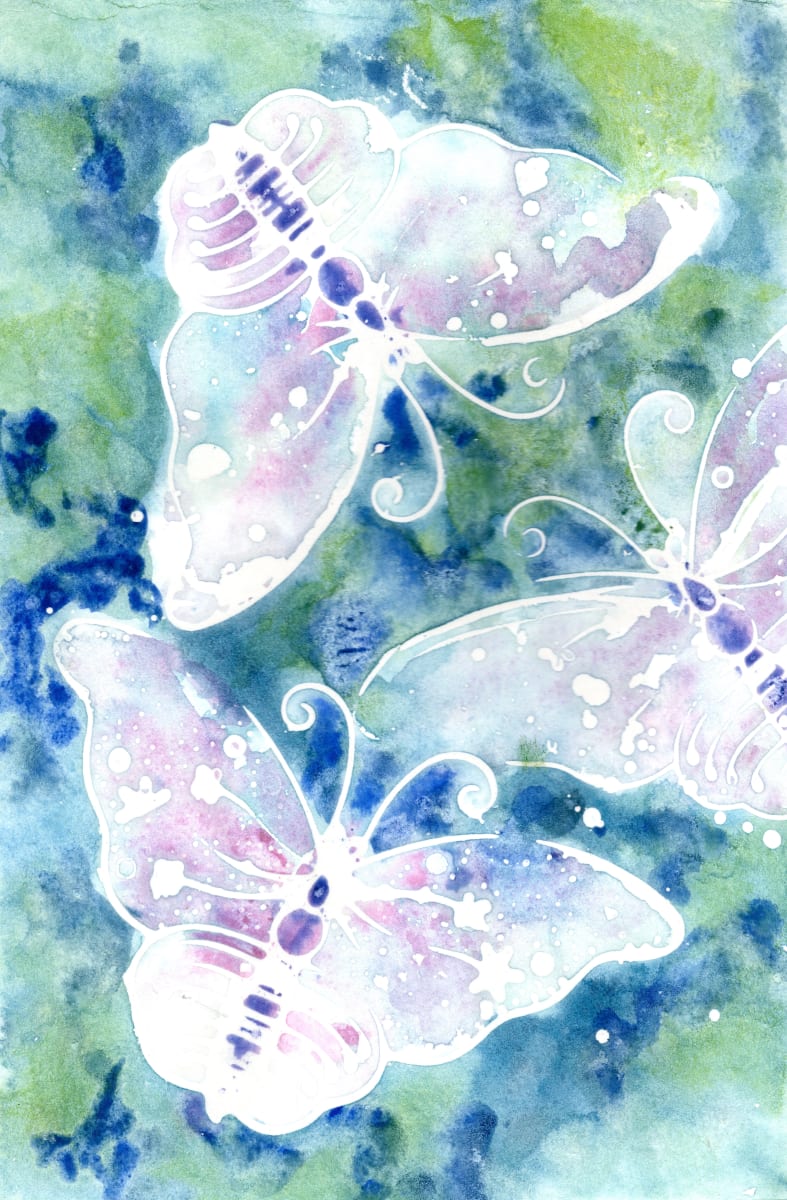 Batik Garden Butterflies by Rebecca Zdybel 