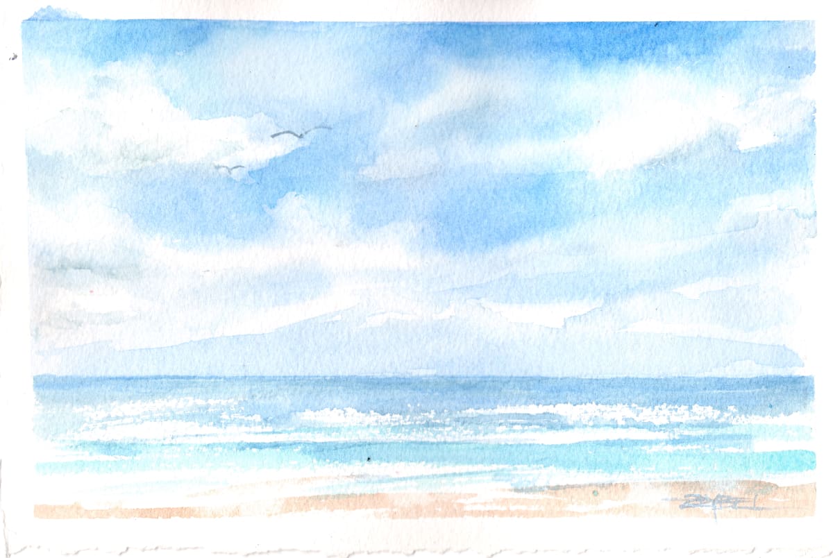 Beach Study 2022 by Rebecca Zdybel, Image 1.