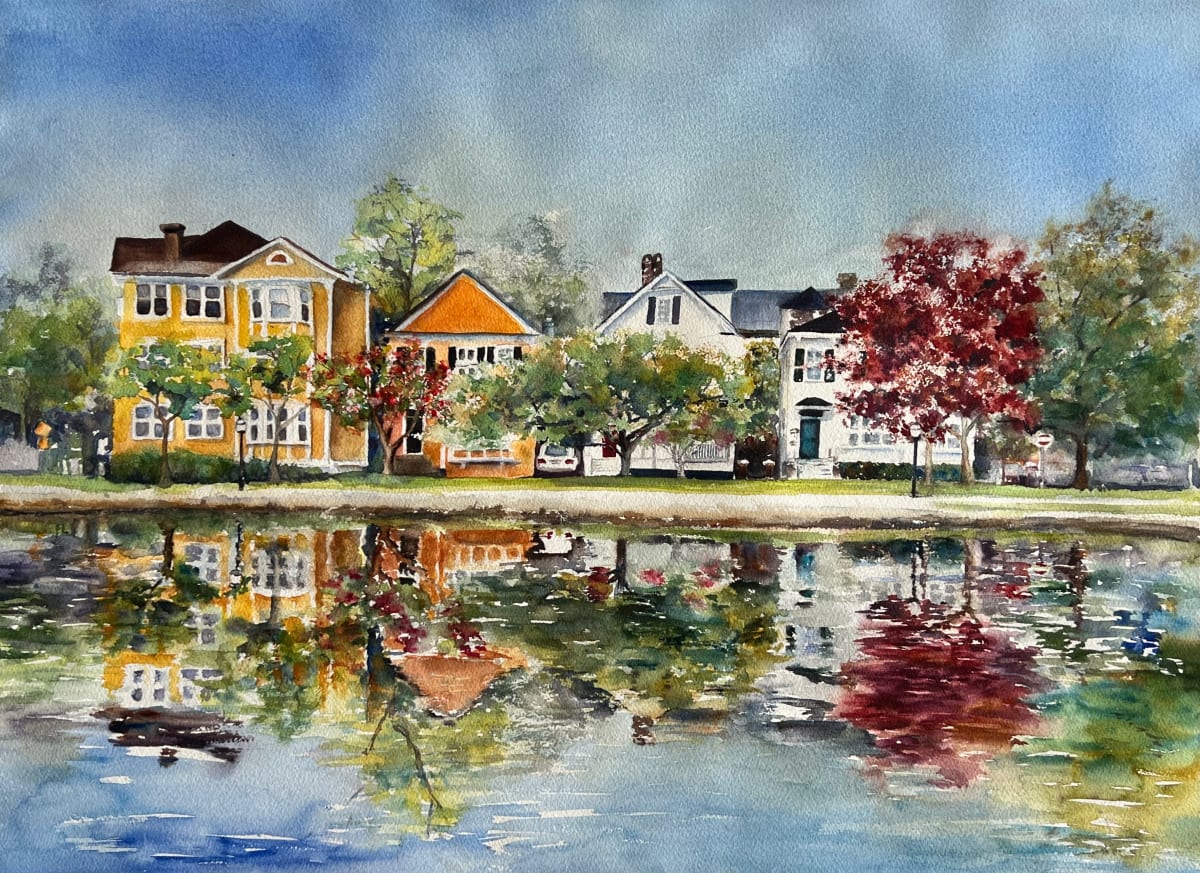 Colonial Lake Remembered- Gicleé Prints Available by Rebecca Zdybel, Image 1.