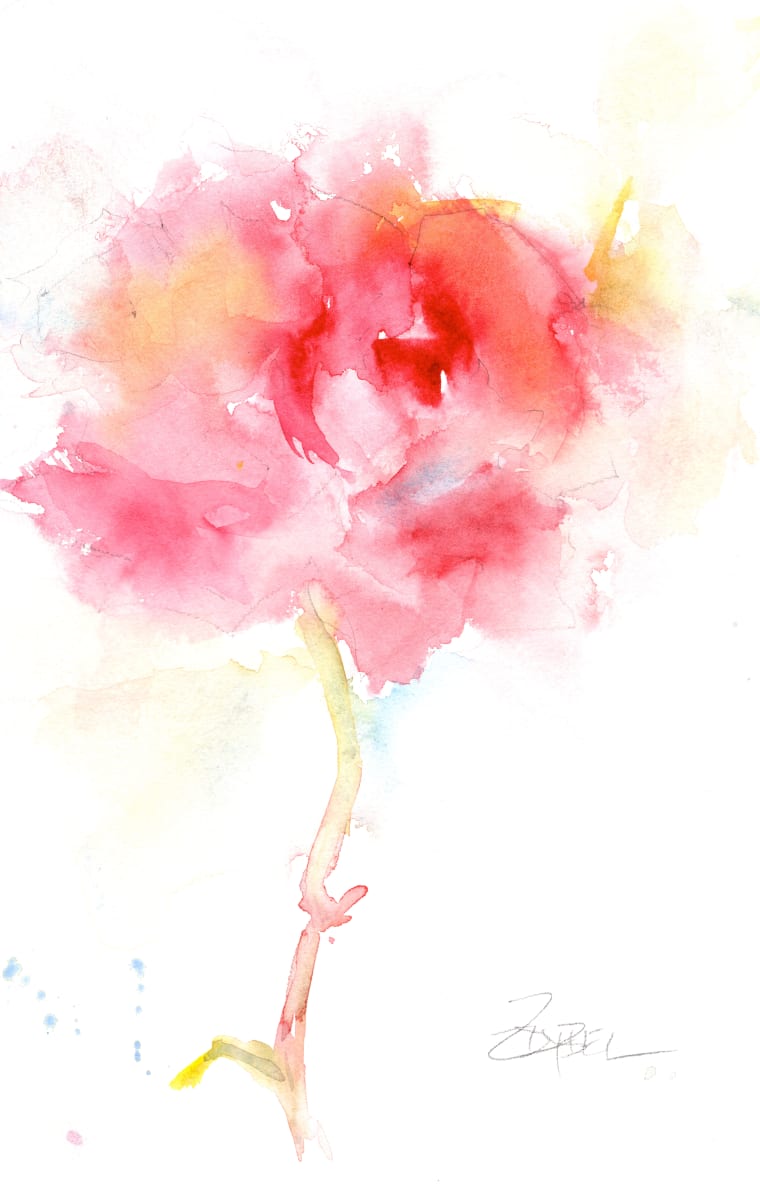 Coral Rose Study by Rebecca Zdybel, Image 1.