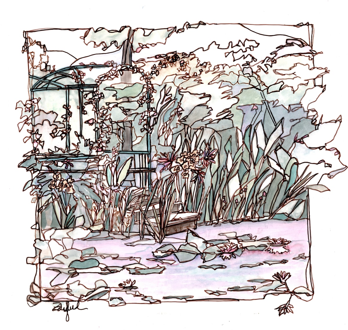 Giverny's Arbor by Rebecca Zdybel, Image 2.
