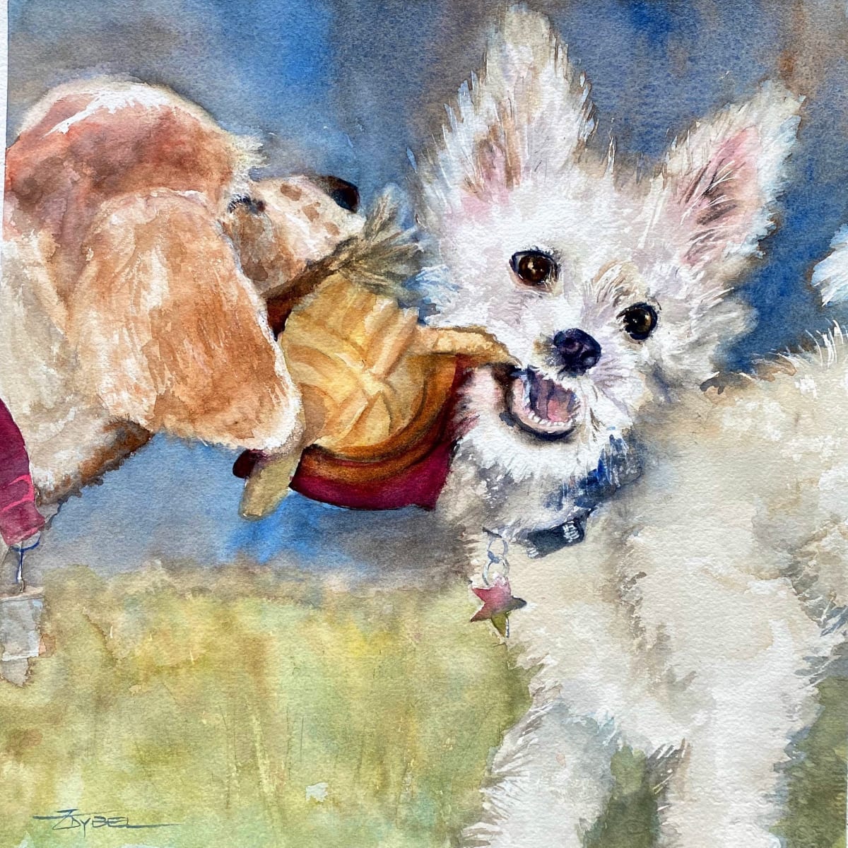 Playful Puppies by Rebecca Zdybel 