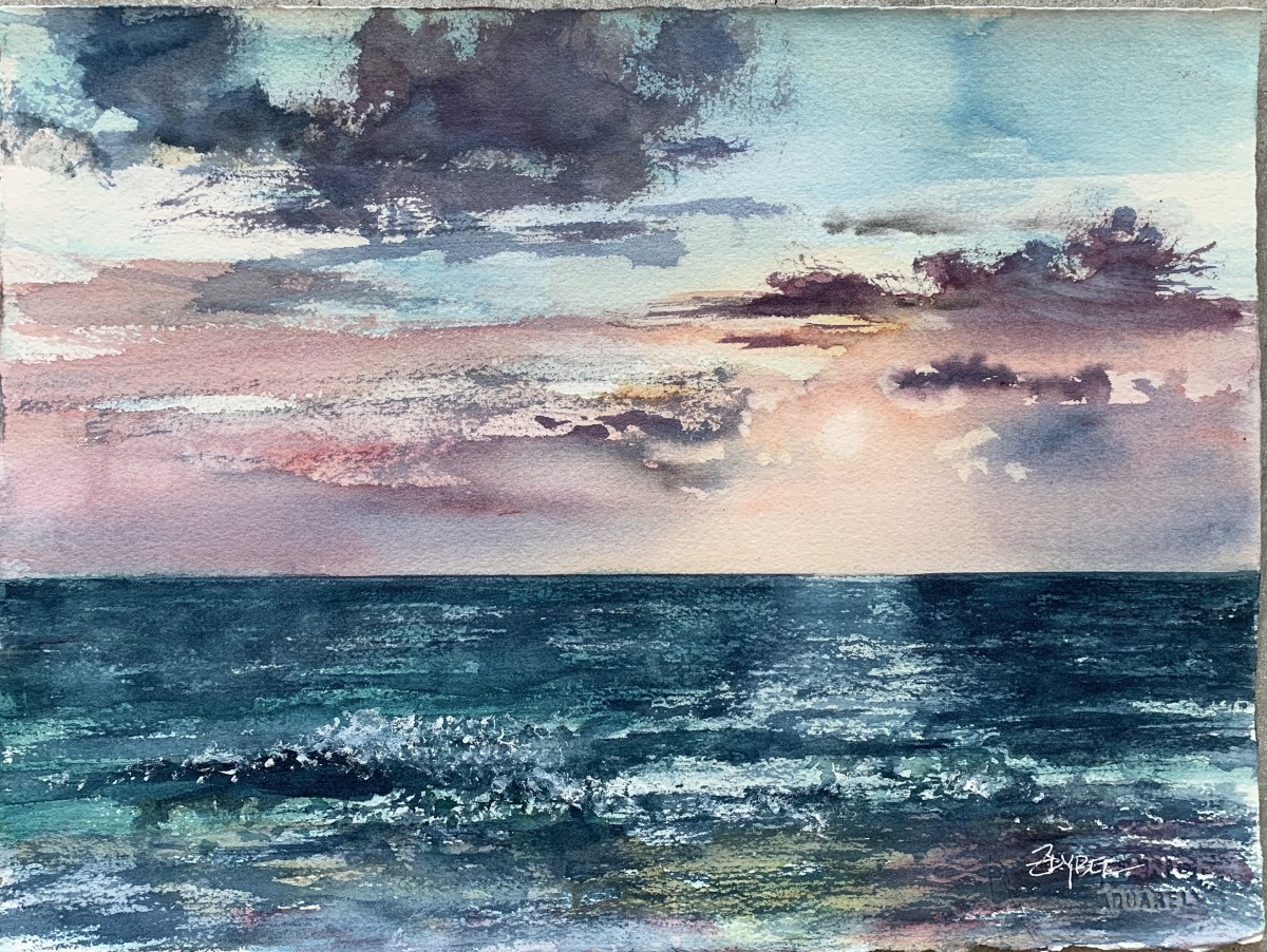 Sunset Study - Manasota Key by Rebecca Zdybel 