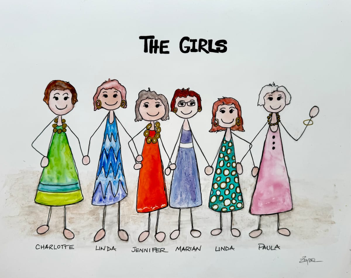 The Girls- for Linda Finklea by Rebecca Zdybel  Image: Can be personalized for your group! 
