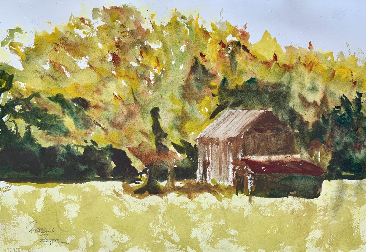 Barn Study- Framed by Rebecca Zdybel 