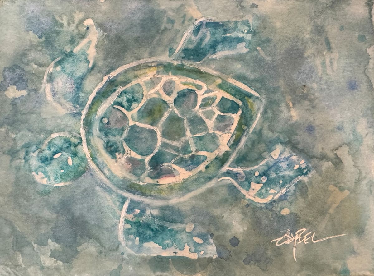 Loggerhead batik 2024 by Rebecca Zdybel 