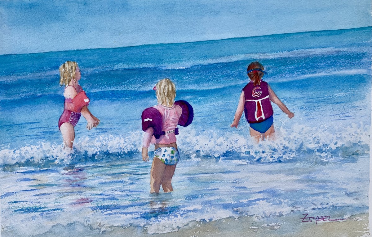 Little Girls, Little Waves by Rebecca Zdybel 