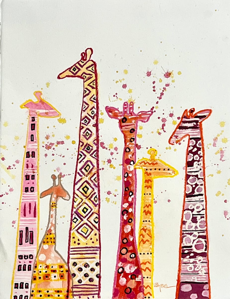 Giraffe Party- 1, Image 1.