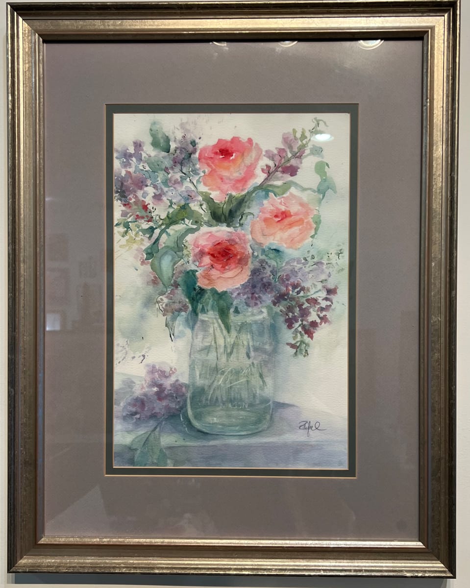 Ball Jar Beauties Framed in gray, Image 1.