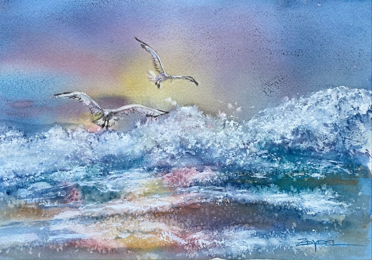 Wings and Waves Coming Ashore by Rebecca Zdybel, Image 1.