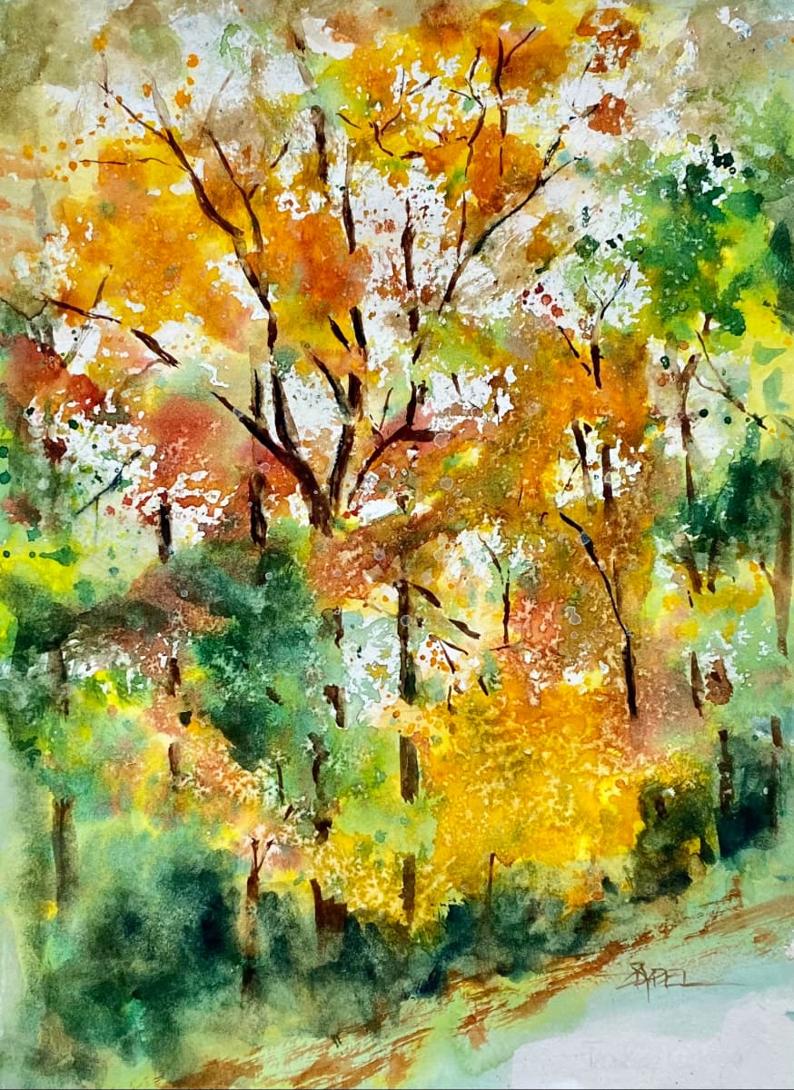 Autumn Trees: Gift of Watercolor Magic by Rebecca Zdybel 