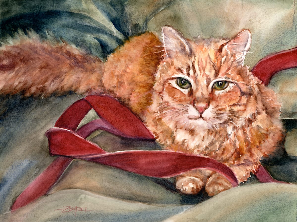 Cat Commission for Karen Lee by Rebecca Zdybel 