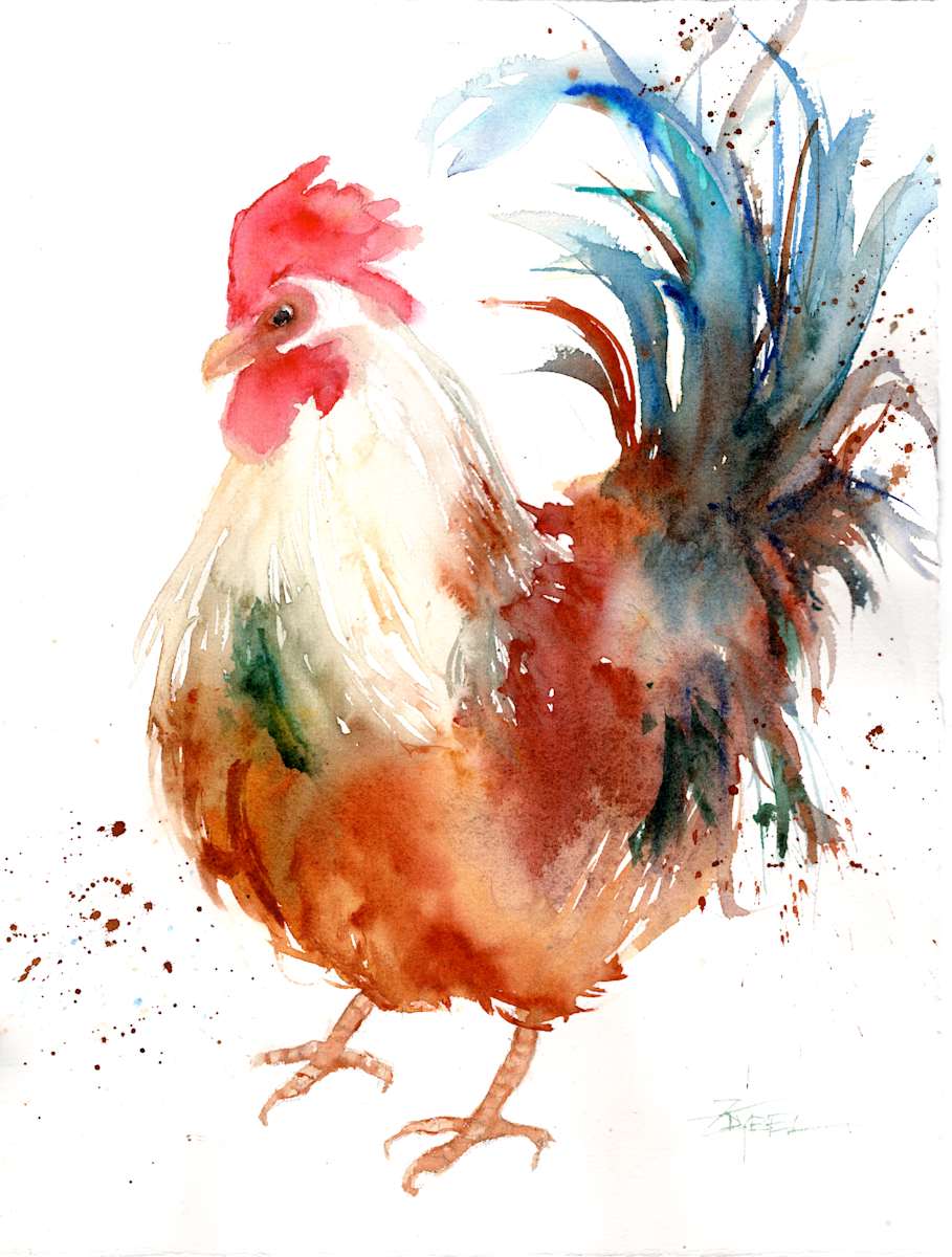 Loose Rooster by Rebecca Zdybel 