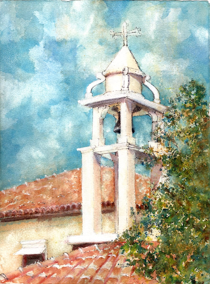 Molyvos Bell Tower by Rebecca Zdybel 