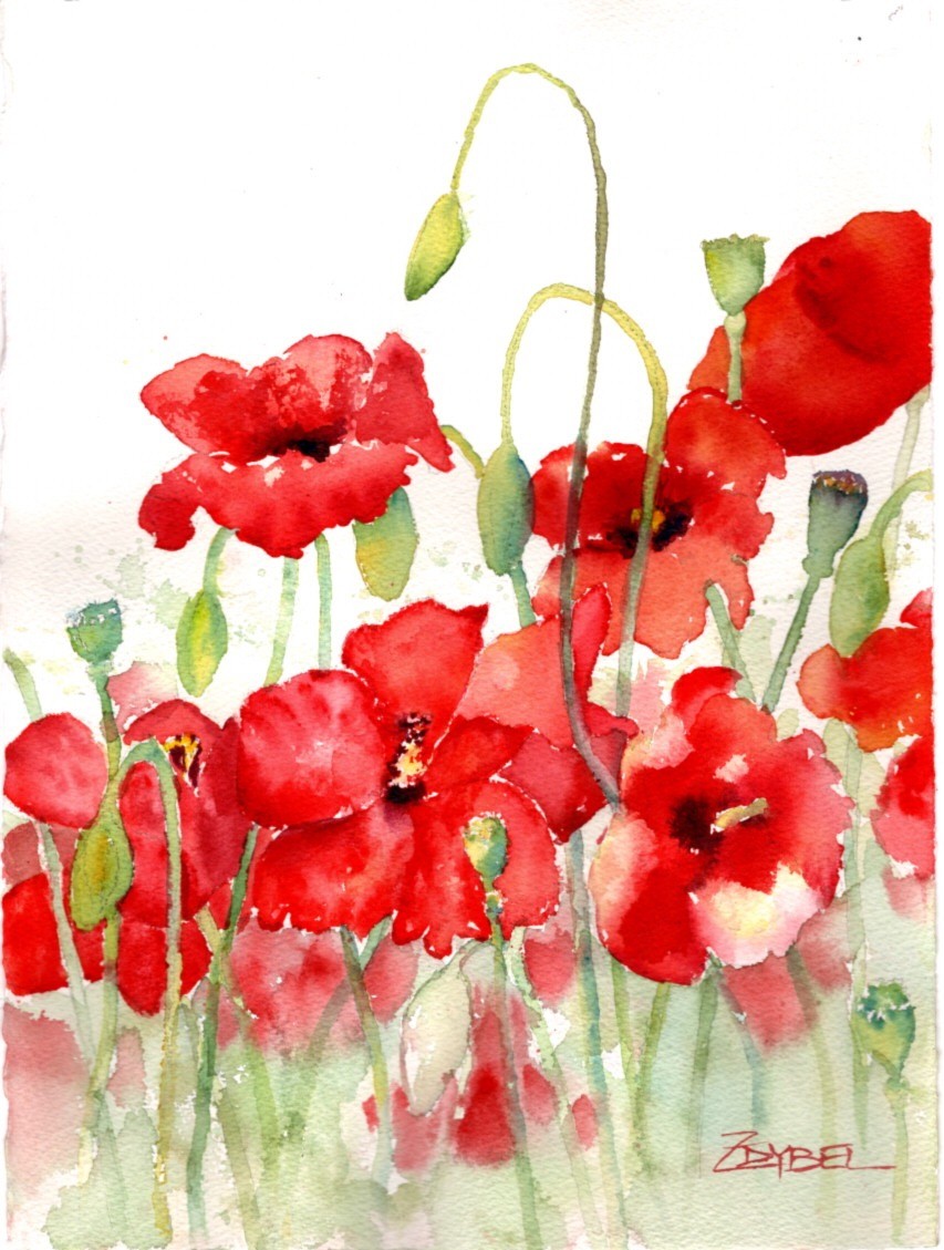 Pleasant Poppies by Rebecca Zdybel 