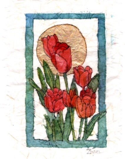 Red Tulip Icon by Rebecca Zdybel 