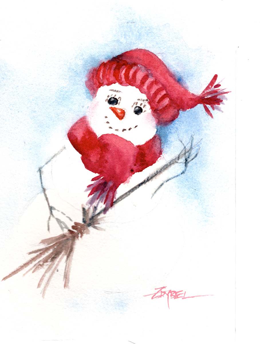 Snowman Sweep 01 by Rebecca Zdybel, Image 1.