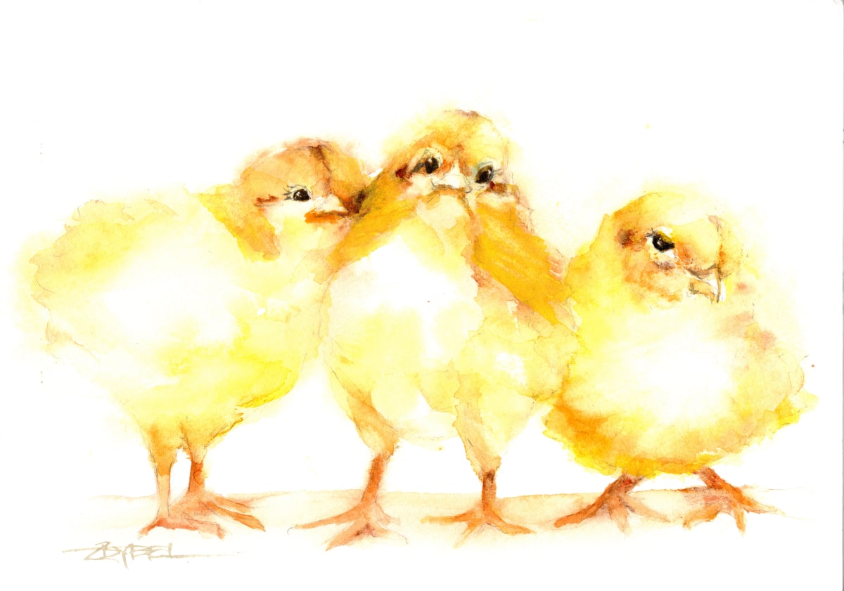Three Chicks by Rebecca Zdybel, Image 1.