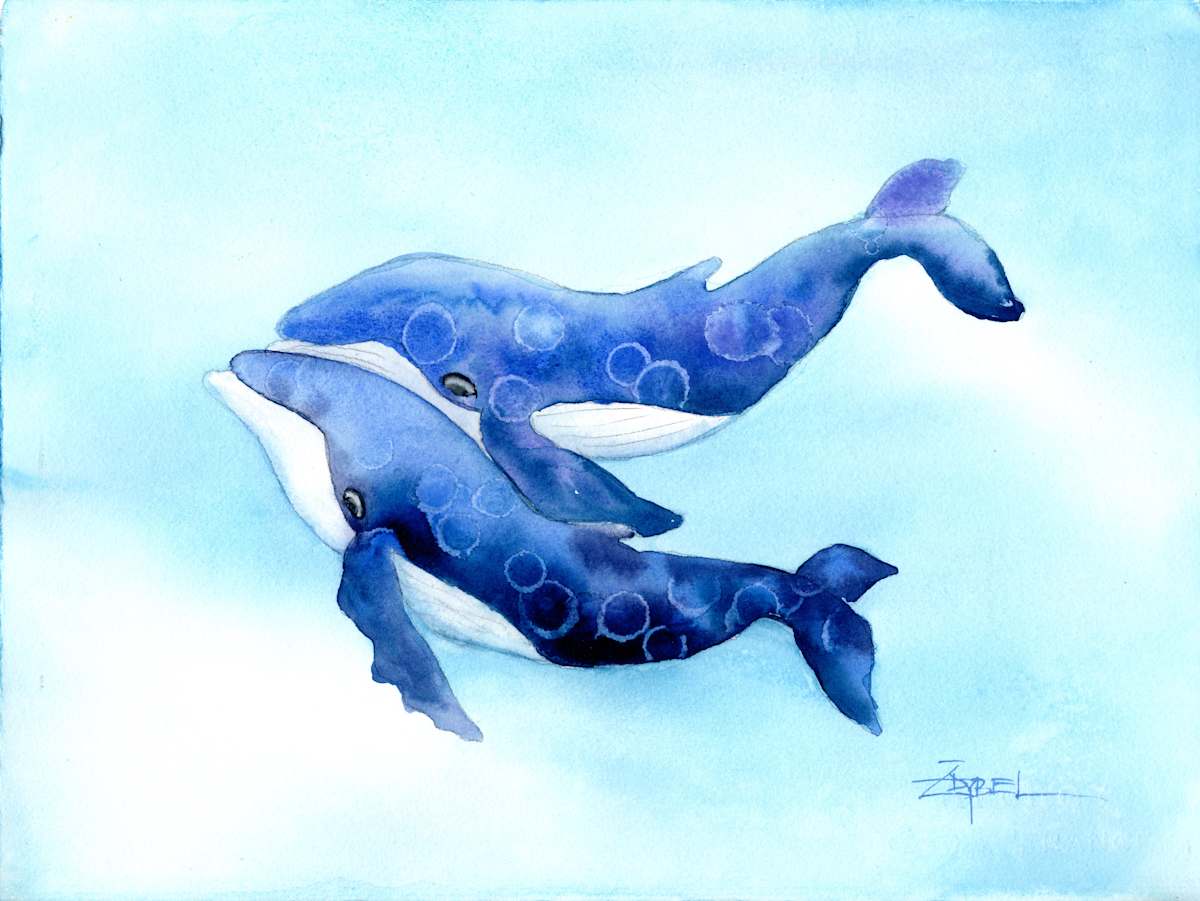 Whale Friends by Rebecca Zdybel, Image 1.