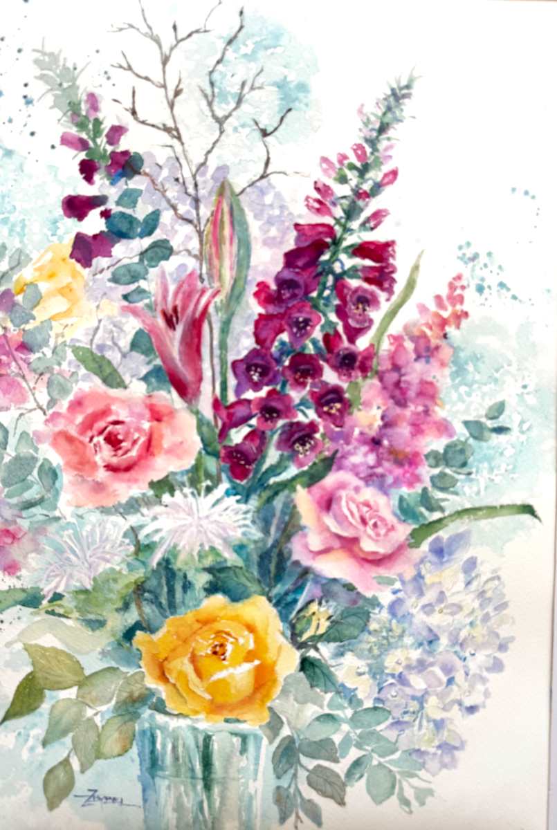 Exuberant Floral 1- BB embellished by Rebecca Zdybel, Image 2.