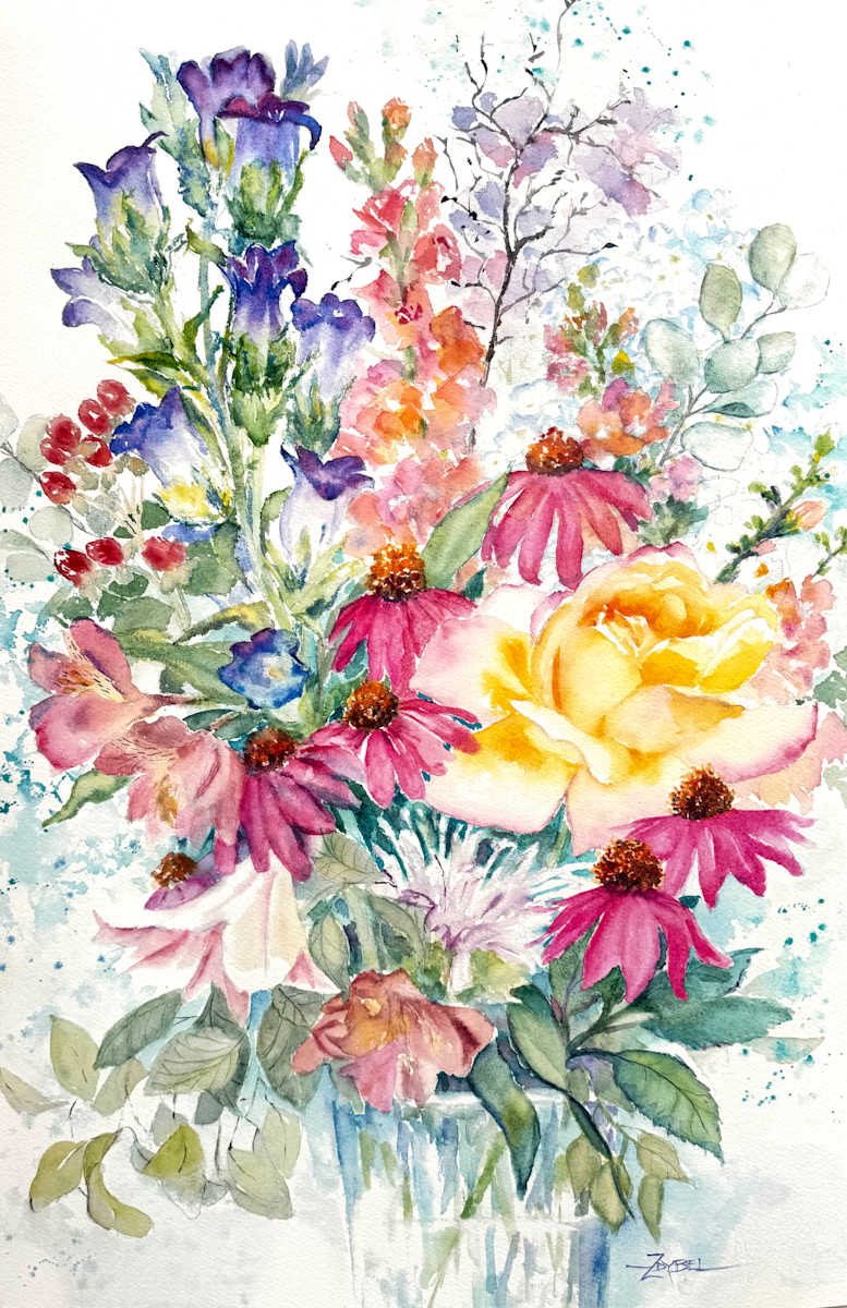 Exuberant Floral BB2 by Rebecca Zdybel, Image 1.