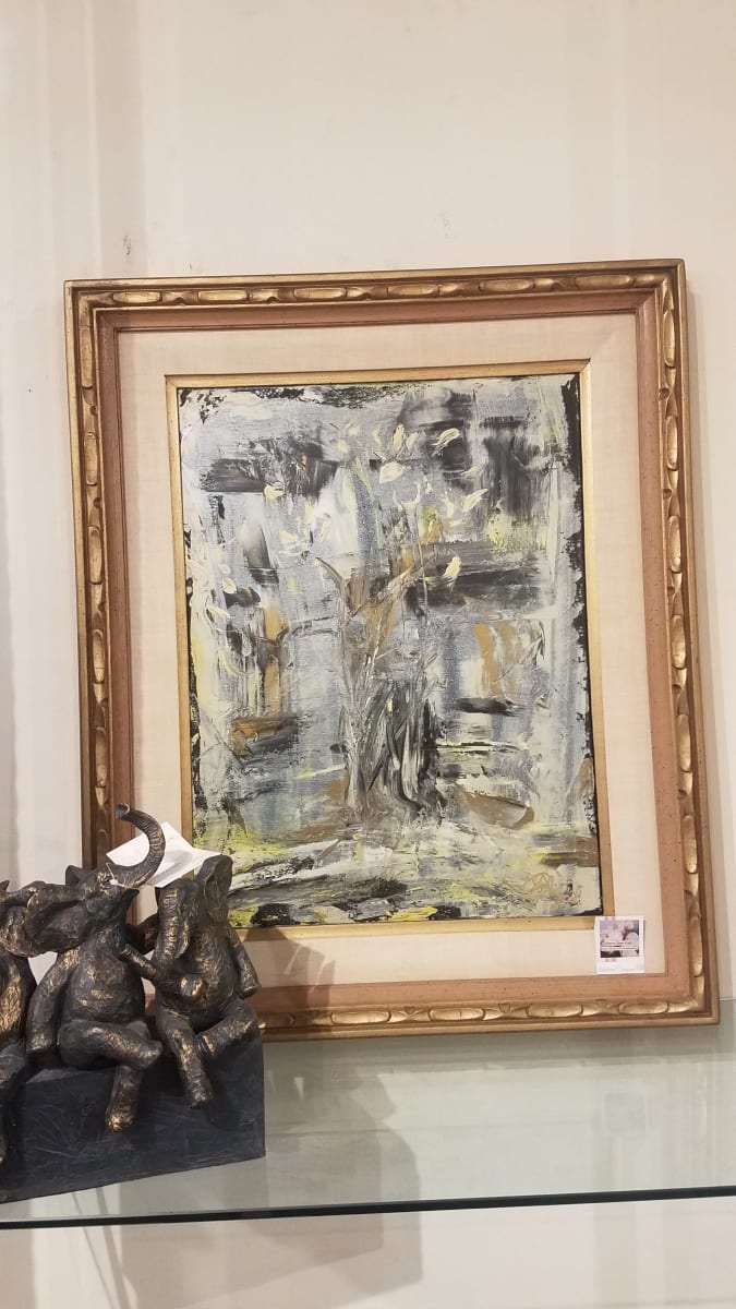 Abstract Summer by Irene Bee Kain  Image: Our Summers have so many golden tones in the hills and mountains, I'm always looking for the Pot of Gold under roots of trees