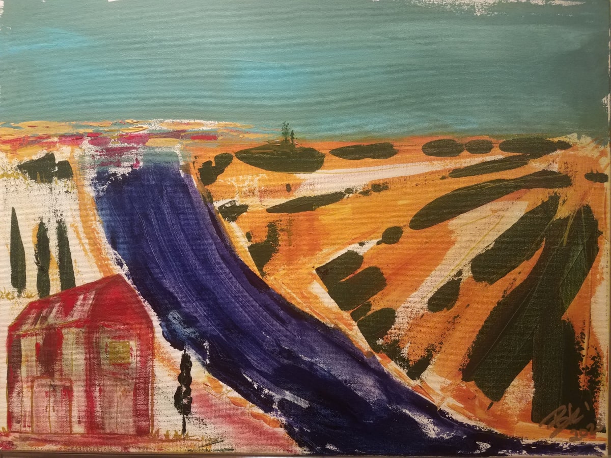 Farmland Indian Yellow Hue by Irene Bee Kain  Image: A small and mighty American Farm